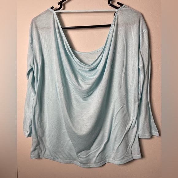 American Eagle Women's Scoopback 3/4 Sleeve Blouse - Picture 6 of 7